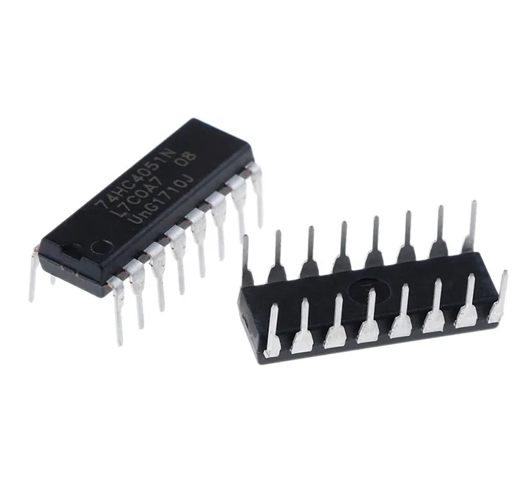 10pcs/lot 74HC4051N 74HC4051 DIP-16 interface chip New Original