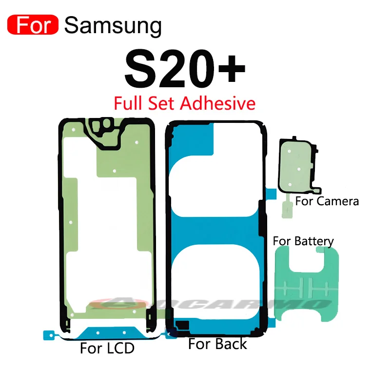 FullSet Wodoodporny klej do Samsung Galaxy S8 S9 S10 S22 Plus S20U S21FE S9+ Ekran LCD Tylna pokrywa baterii Naklejka Taśma klejąca