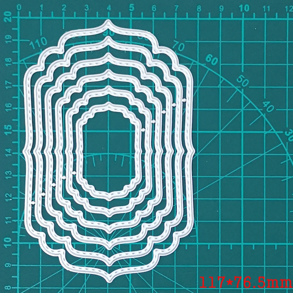 Layer Wave Frame Metal Cutting Dies New 2021 Metal Dies For DIY Scrapbooking Card Making Metal Craft Dies Cuts Embossing