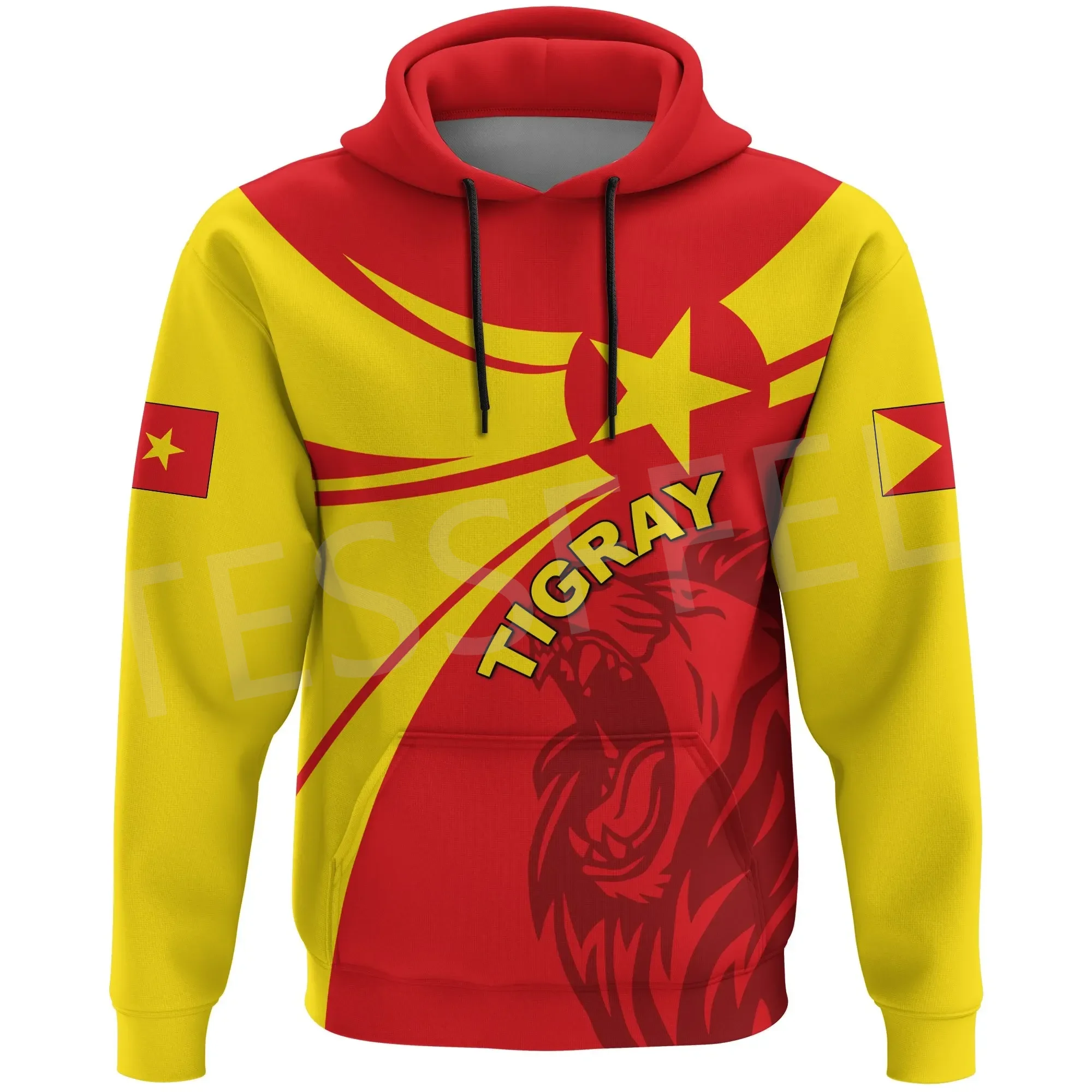 

Tessffel NewFashion Africa Country Ethiopia Tigray Flag Retro Harajuku Tracksuit 3DPrint Men/Women Streetwear Casual Hoodies A21