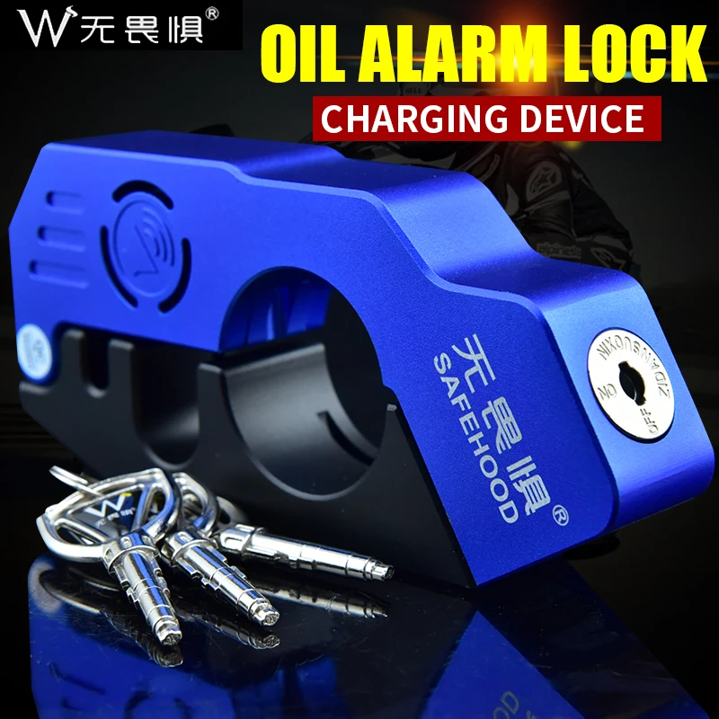 Motorcycle Grip Lock alarm lockthrottle lock Safety Locks Handlebar Handset Brake Lever Disc Locking Fit Scooter anti-theft lock