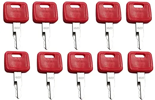 

10pc AT194969 AT147803 4286465 H800 Keys for Hitachi ForJohn Deere Excavator For Case Dozer Fiat For New Holland