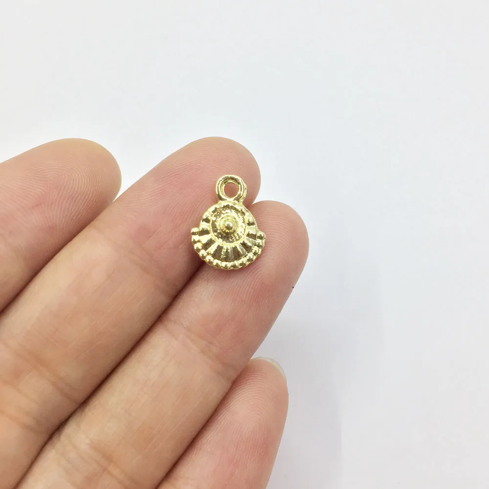 Eruifa 20pcs 10mm  Mini Drop Zinc Alloy Charms Pendant Jewelry DIY Necklace Bracelet Earrings 2 Colors