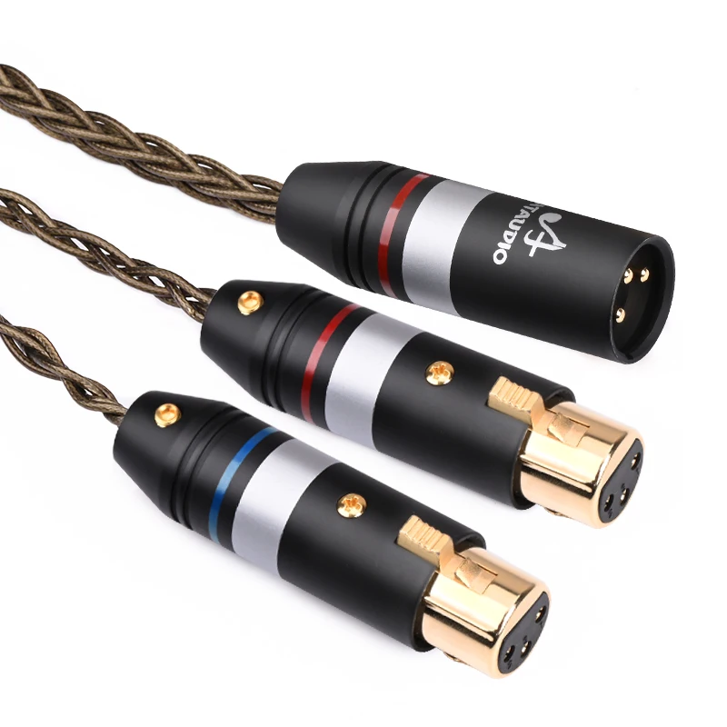 ATAUDIO Hifi Occ Silber-überzogene XLR Zu 2XLR Kabel Hohe Qualität XLR 2 Splitter Y XLR Audio Kabel 4