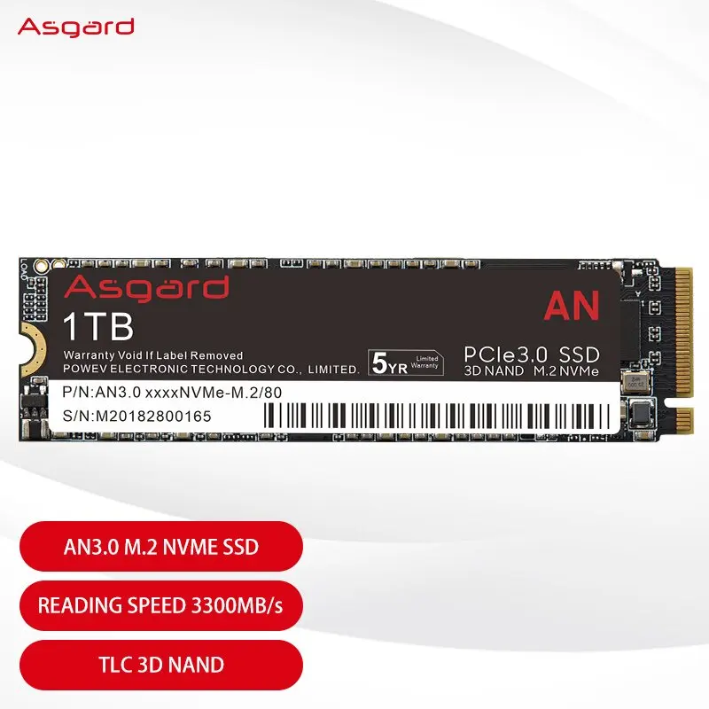 Imagem -03 - Asgard-disco Rígido Interno Ssd M.2 Nvme Pcie 512gb Também para Laptop e Desktop