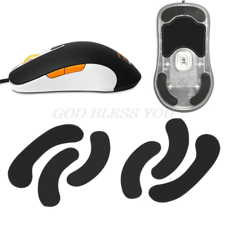 2 sets 0.6mm Mouse Feet Mouse Skates for SteelSeries XAI / Sensei / RAW / MLG Drop Shipping