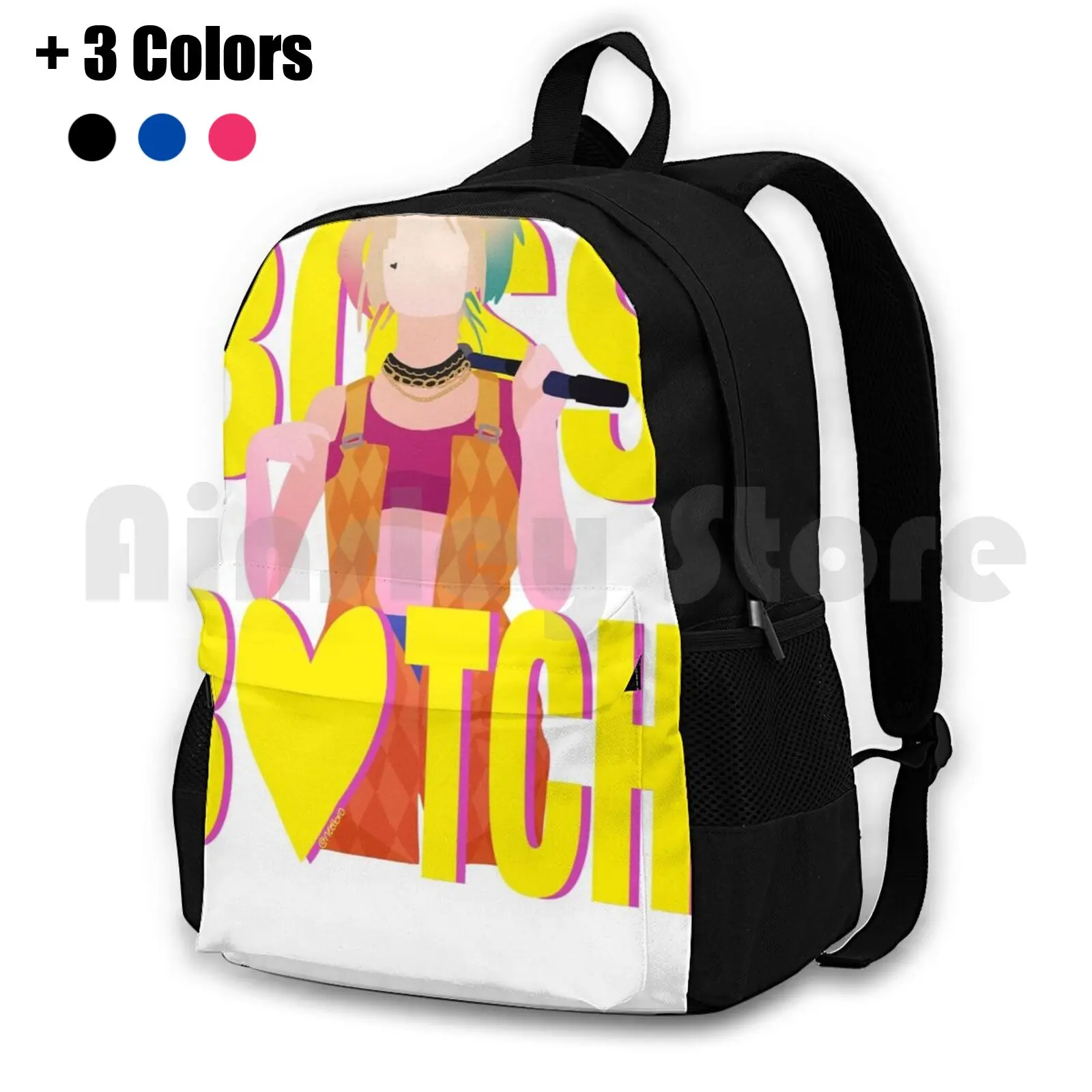 Bo$$ Outdoor Hiking Backpack Waterproof Camping Travel Movies Pop Culture Superhero Movies Comic Movies Margot Robbie Doja Cat