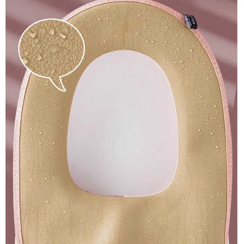Winter Warm Toilet Seat Cover Closestool Mat 1Pcs Washable Bathroom Accessories Knitting Pure Color Soft O-shape Pad Toilet Seat
