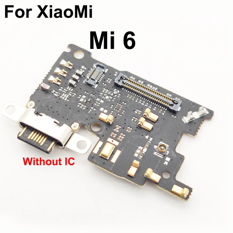 Aocarmo USB Charging Port For XiaoMi 6 Mi6 Connector Charger Plug Dock Mic Microphone Repair Part