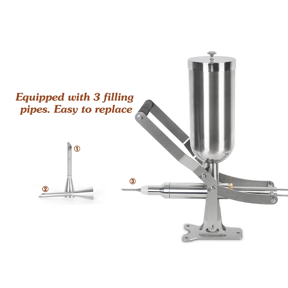 ITOP มีส่วนร่วมใน Churros เครื่องบรรจุ 4.5L คู่มือช็อกโกแลต Jam Stuffer พัฟครีม Stuffer เครื่อง Commercial FILLER Dispenser อาหารเช้า