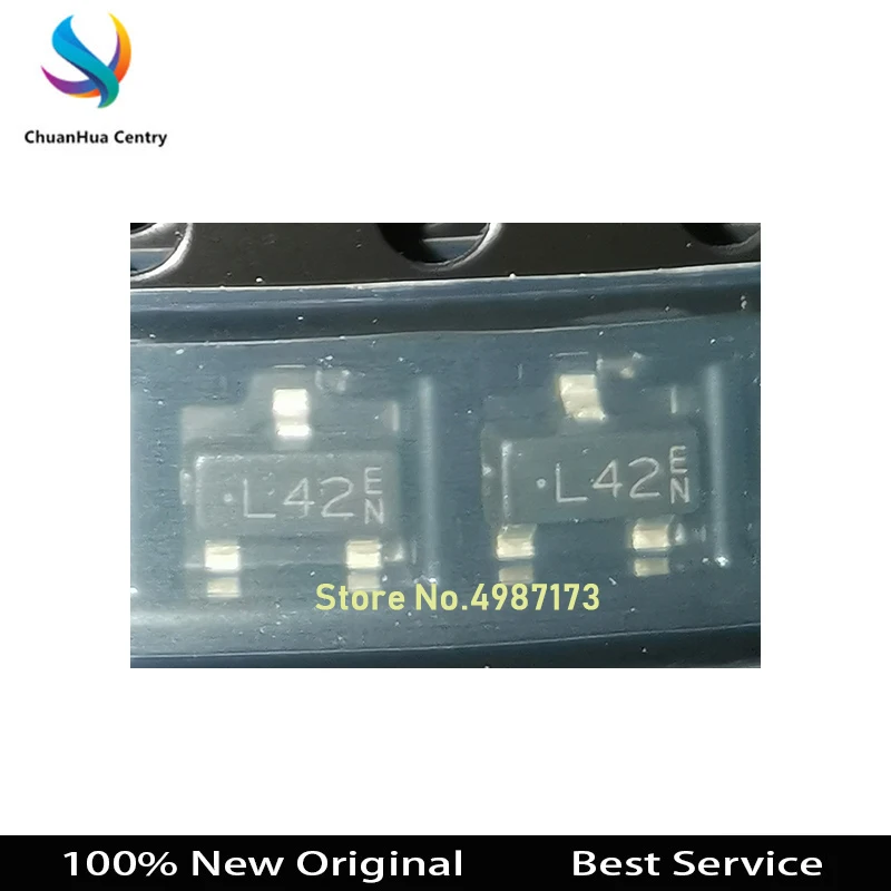 100 шт./партия, BAT54A, BAT54, L42, SOT23, новый и оригинальный товар