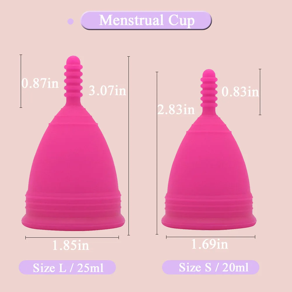 3pcs Women Cup Medical Silicone Menstrual Cup Feminine Hygiene Copa Menstrual De Silicona Medica Reusable Menstrual Period Cups