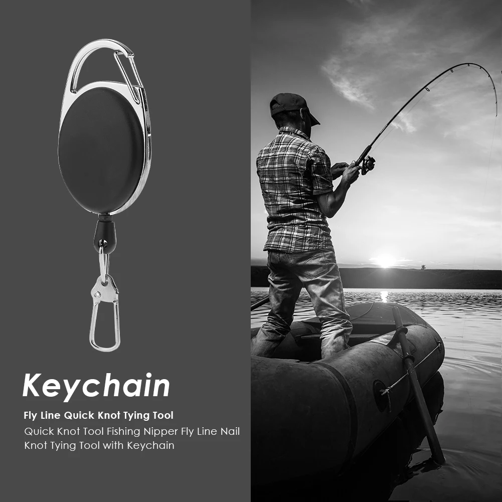 1-4pcs Retractable Key CHAIN ​​Reel Badge ผู้ถือ Fly Fishing Zinger Retractor พร้อม QUICK RELEASE ฤดูใบไม้ผลิคลิปอุปกรณ์ตกปลา