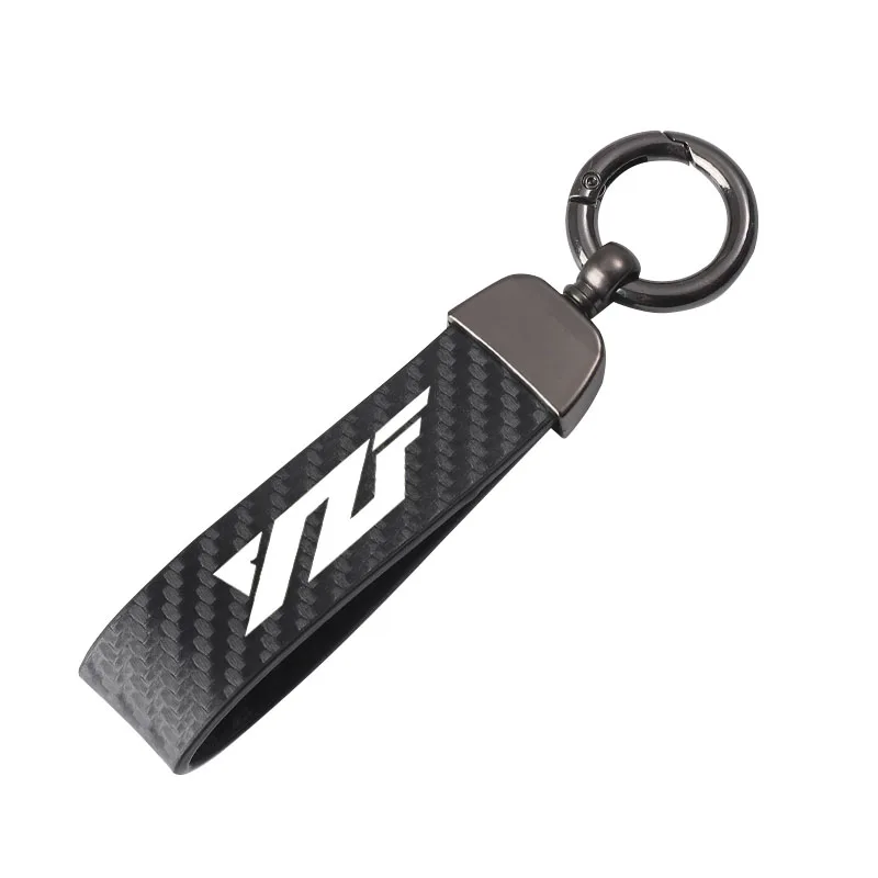 Carbon fiber motorcycle key chain key ring For Yamaha YZF R1 YZF R6 YZFR6 YZF R125 YZFR15 R25 R3 YZF Motorcycle Accessories