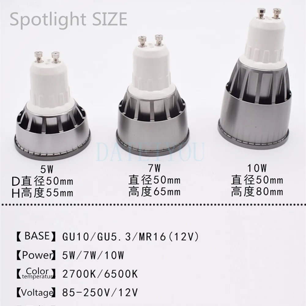 LED Cangkir Lampu Sorot GU10 Bayonet Bulb 12V Tegangan Rendah MR16 Pin Bulb 220V Tinggi CRI 90