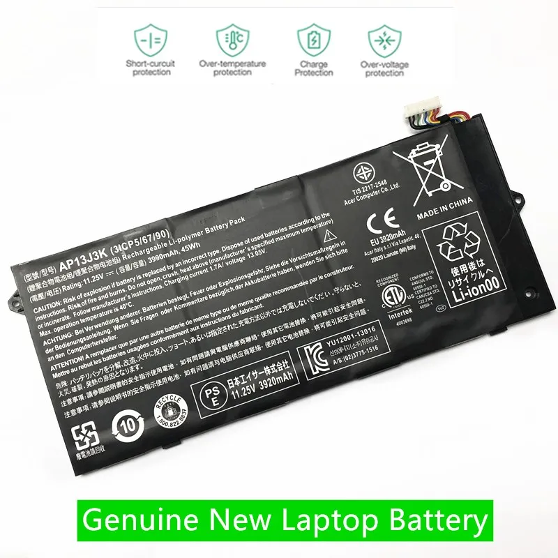 ONEVAN NUOVA Batteria Del Computer Portatile AP13J3K AP13J4K Per Acer Chromebook C720 C720P 11 C740 11 C740-C3DY 11 C740-C4PE 14 CB3-431 KT00304001