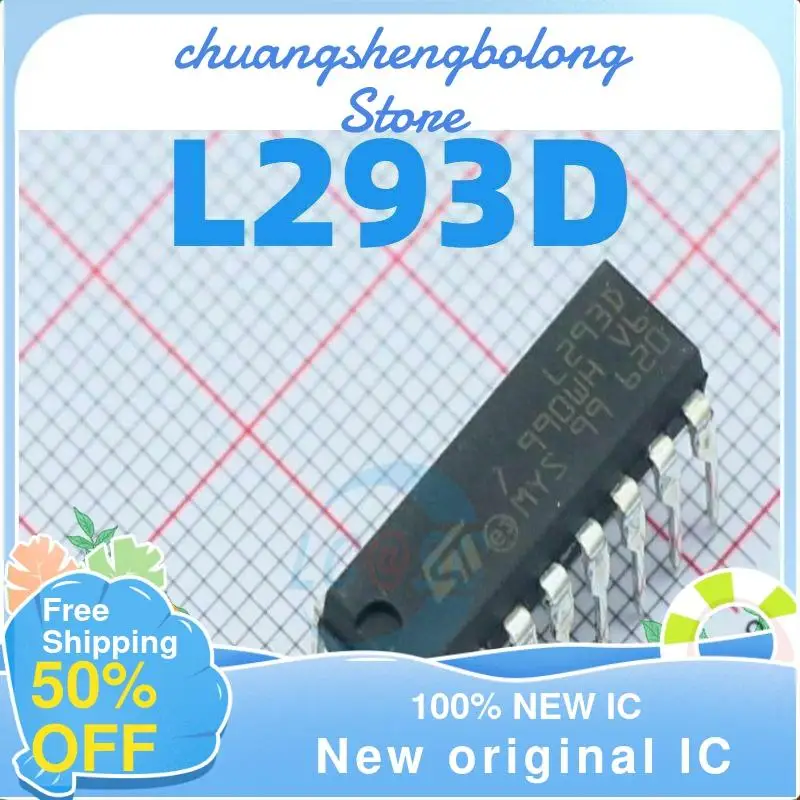 10PCS L293D  DIP-16 New original IC