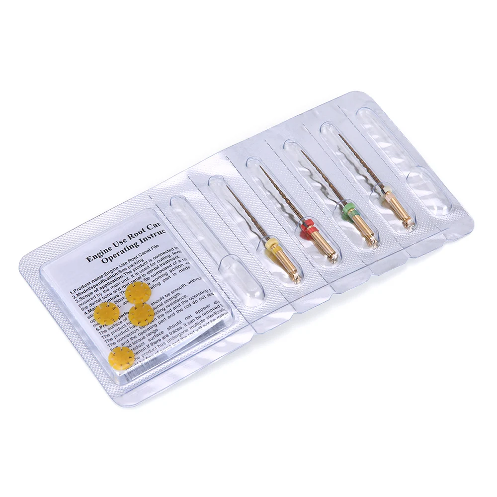 Dental Reciprocating Endodontic Root Canal Niti Primary File Dental Endo Rotary Files Wave OneGold for Root Canal Preparation