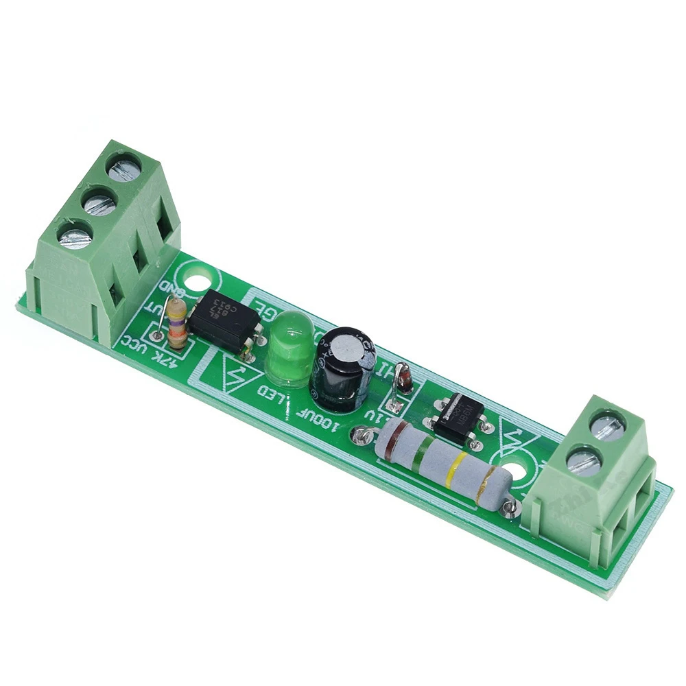 TTL AC 220V Optocoupler Isolation Module SCM Testing Board Voltage Detection Adaptive for PLC 1Bit 1 Channel