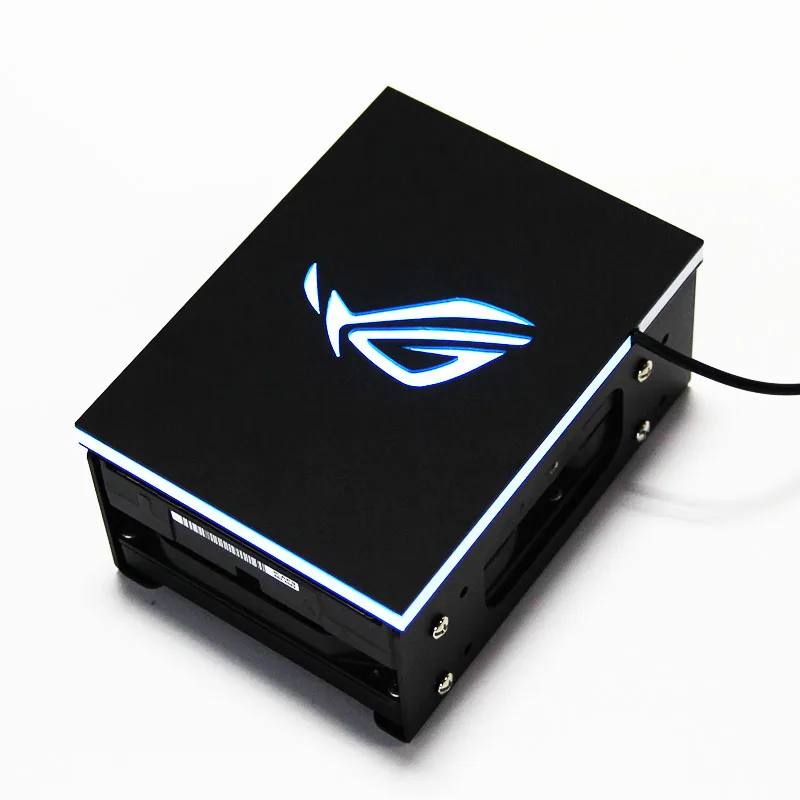 RGB chassis luminous decoration  hard drive bracket dust cover 5V phantom hard drive light board ROG faith light board