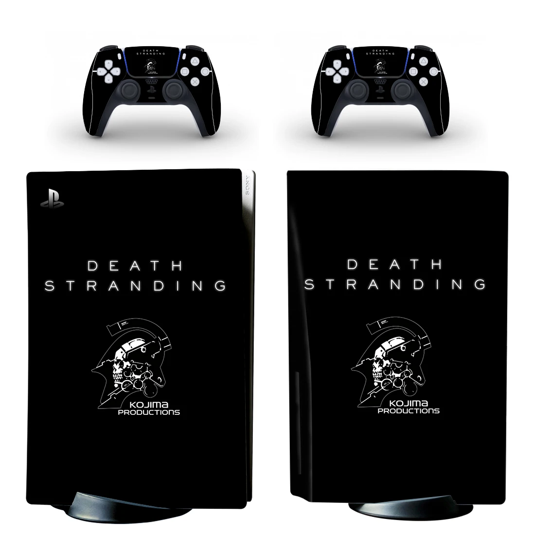 Death Stranding PS5มาตรฐานแผ่นสติกเกอร์รูปลอกผิวสำหรับ PlayStation 5คอนโซลและ2ตัวควบคุม PS5 Disk ผิวไวนิล