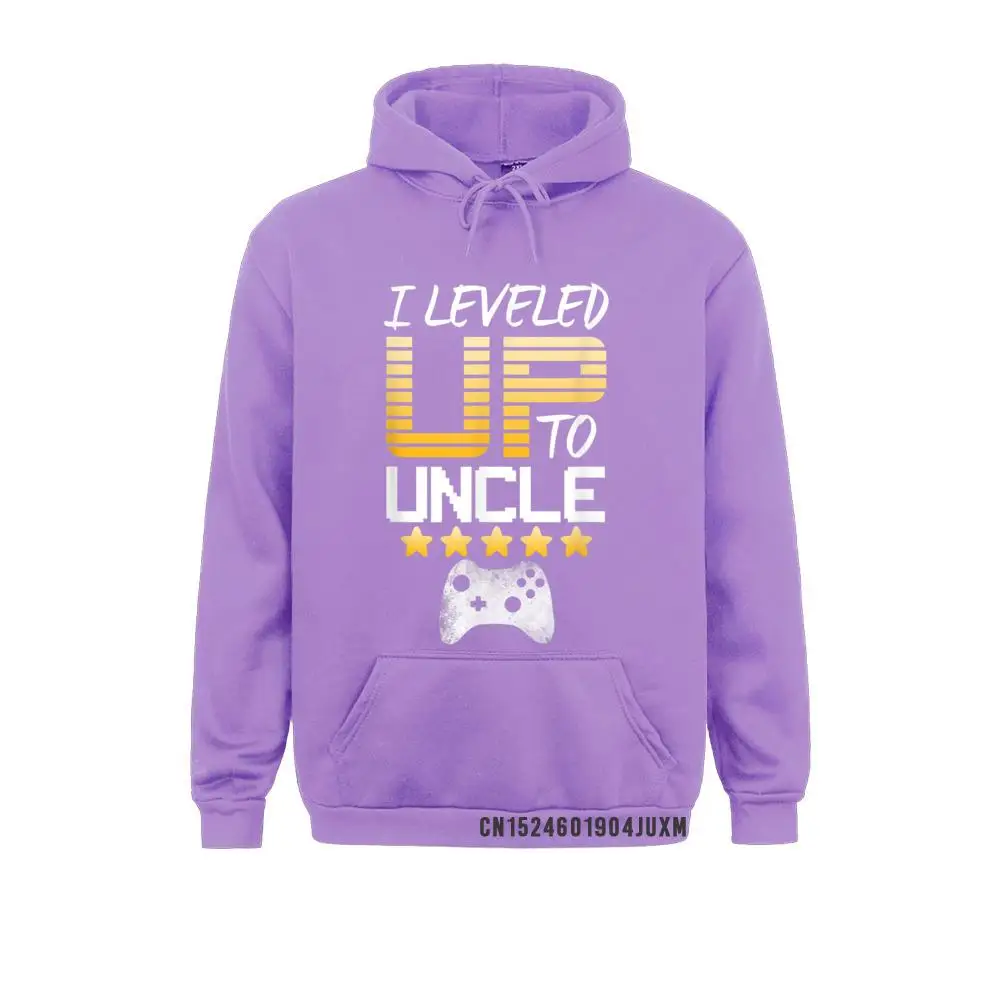 I Leveled Up To Uncle Celebrate Newborn Baby Family Gamer Manga Street Male Hoodies Clothes Prevailing Long Sleeve Sweatshirts