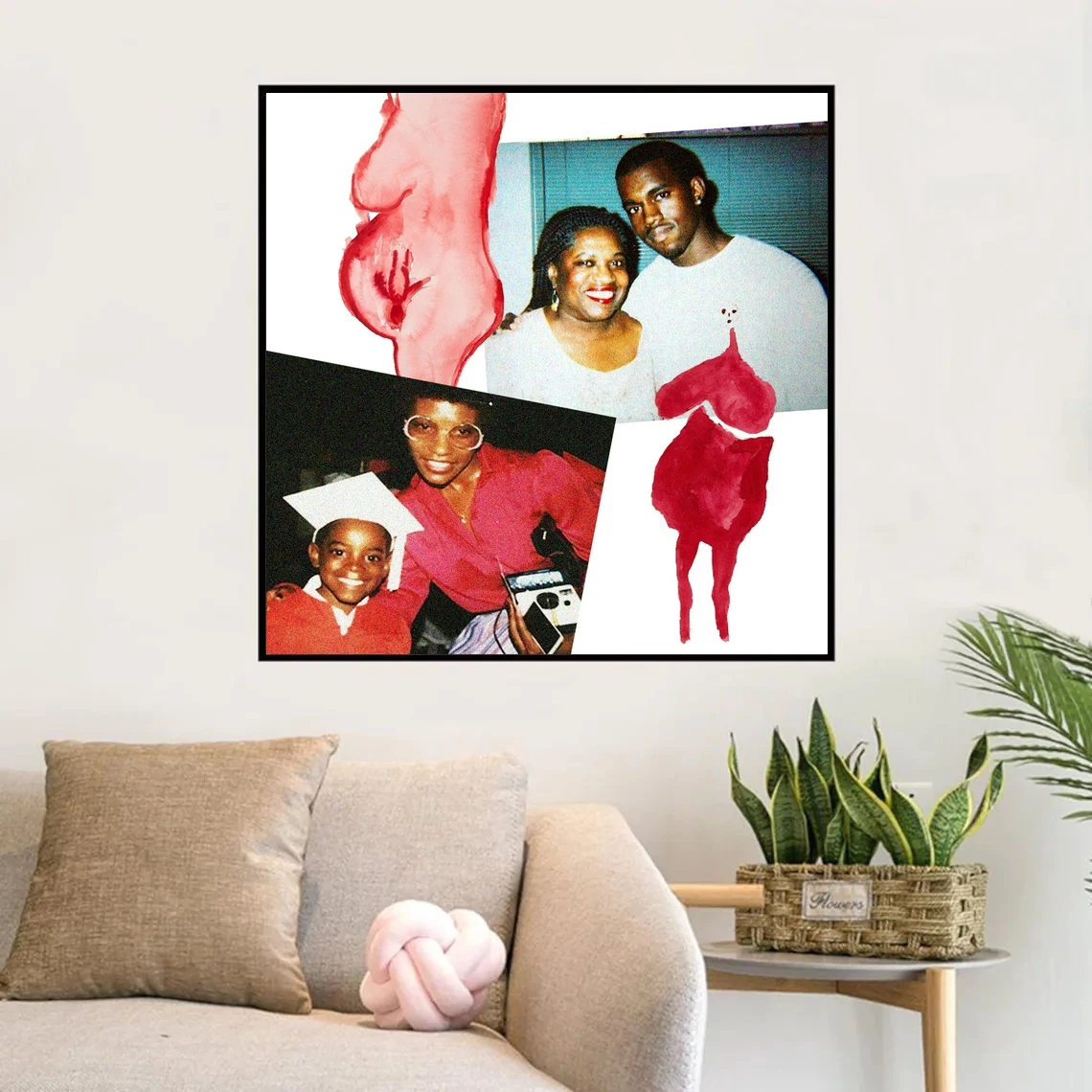 Kanye West Andre 3000-Life of The Party Music Album Poster Prints Art Canvas Painting Wall Living Room Home Decor (No Frame)
