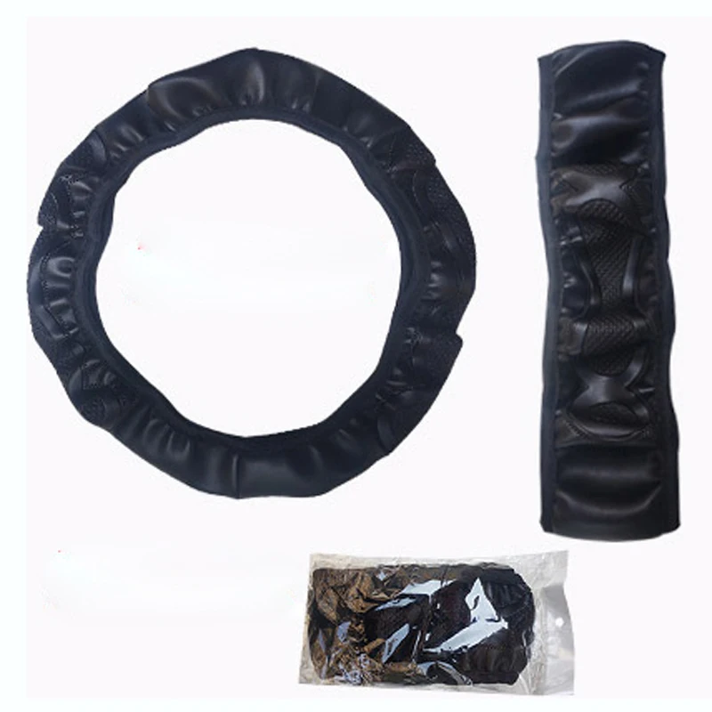 Car Steering Wheel Cover Funda Volante Braid on the Steering wheel Volan Comfortable Durable For 37 38 CM Auto No Inner Ring