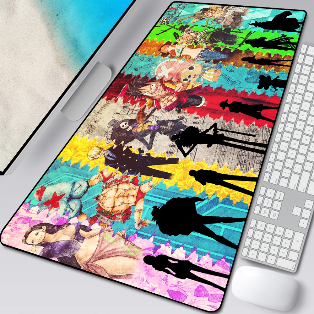 Imagem -03 - Mousepad Grande de Borracha 900x400x3 mm para Jogos Anime Teclado Mouse pc