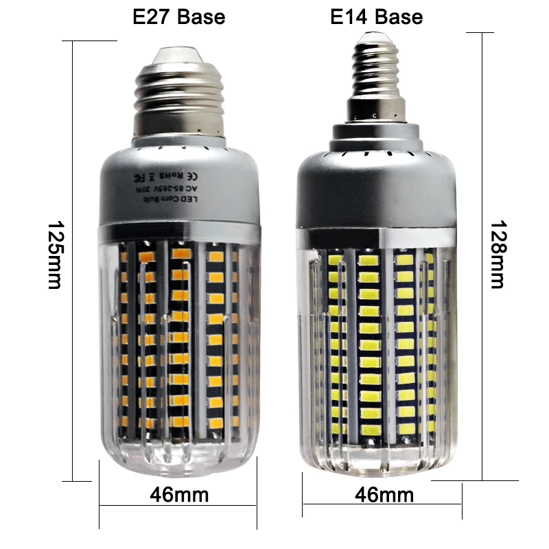 Imagem -03 - Lâmpada Led E27 E14 Luz de Alta Potência 20w 110v 220v Supe Iluminação Doméstica Refletor em Alumínio Vela e 27 Economia de Energia 1x