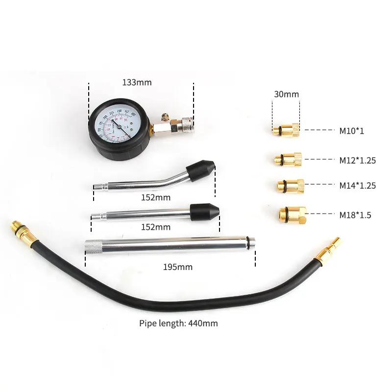 Auto cylinder pressure gauge auto repair diesel motorcycle measuring cylinder pressure gauge engine auto repair cylinder pressur