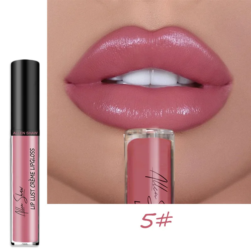 12 Colors Sexy Women Cream Texture Lipstick Waterproof Long Lasting Moist Lip Gloss Vivid Colorful Lipgloss Women Makeup