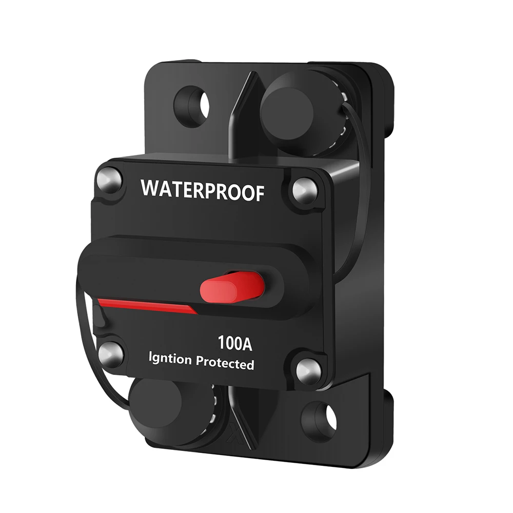 DaierTek 30A-300A Leistungsschalter 12V Trolling mit manuellem Reset Boot Manueller Stromschutz für Audiosicherung Auto 48VDC Wasserdicht