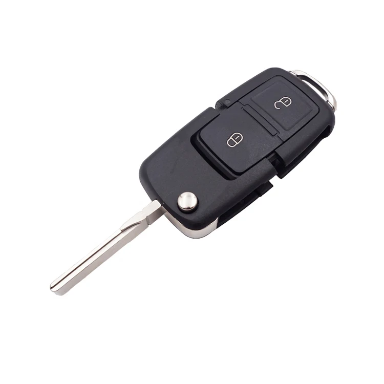 Xinyuexin Folding Remote Key Shell FOB Case for VW Polo Passat B5 B6 Tiguan Golf 4 5 Seat Skoda HU66 Blade 2 Buttons