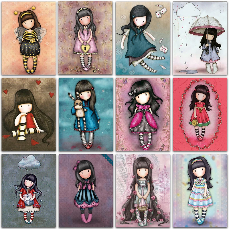 5D DIY Diamond Painting Kit Paint Cartoon little girl princess home decor Full Square&Round embroidery mosaic Cross stitch art