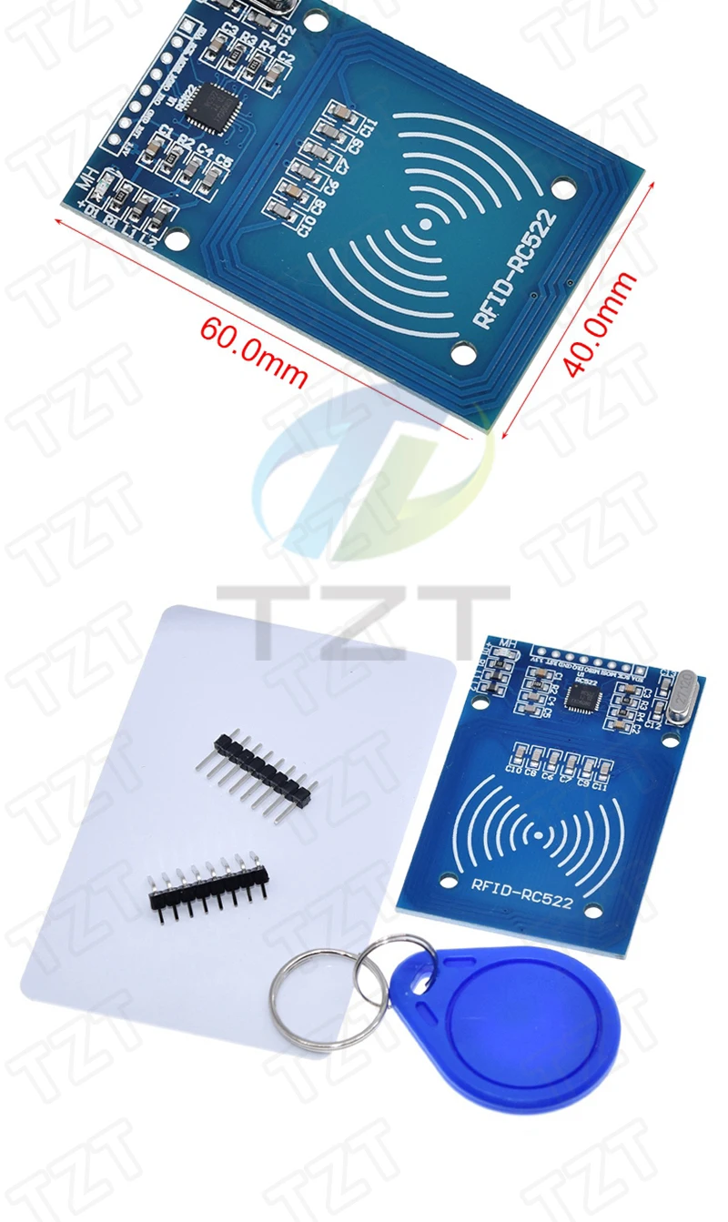 TZT MFRC-522 RC-522 RC522 Antenne RFID IC Wireless Modul Für Arduino IC SCHLÜSSEL SPI Writer Reader IC Karte Proximity Modul – Detail 4