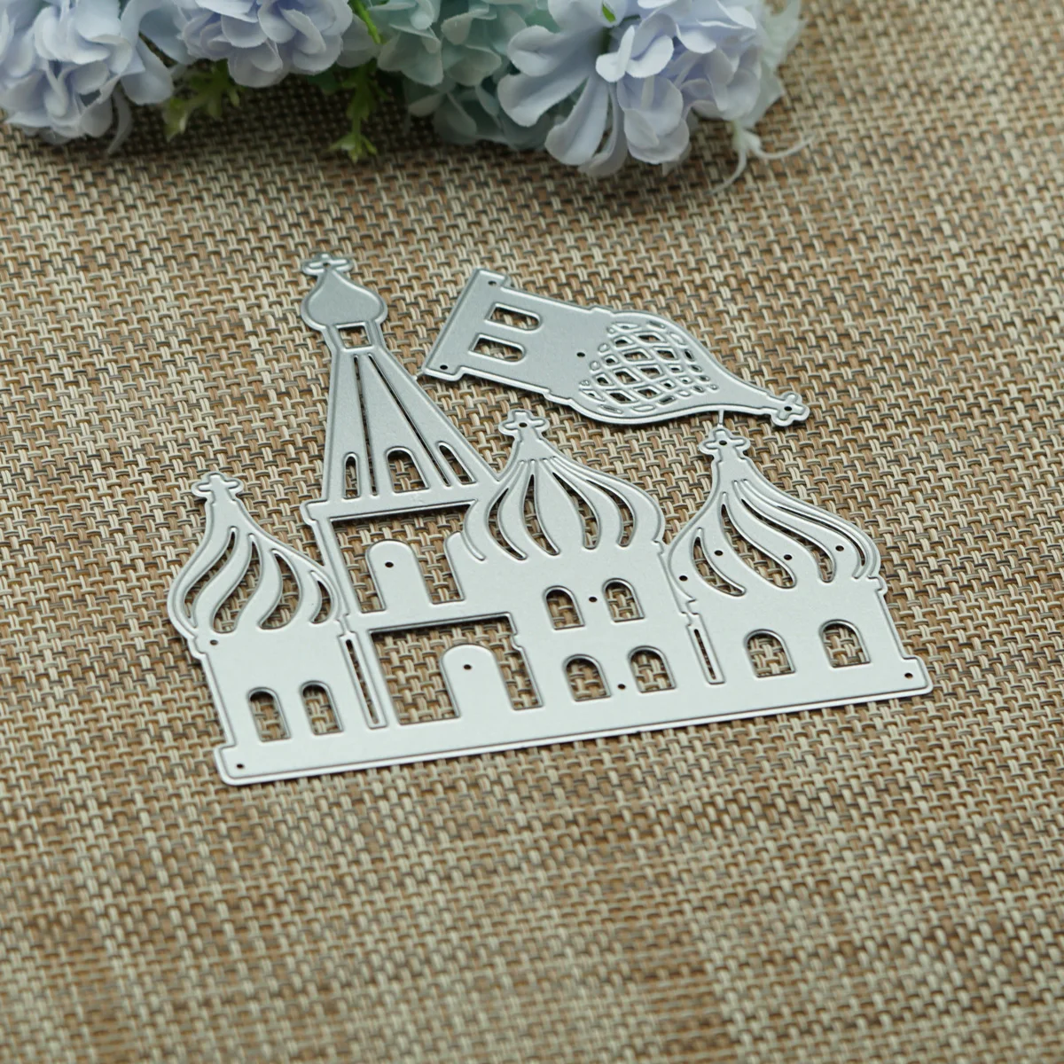 Russia Landmark Kremlin Pattern Metal Cutting Dies For Scrapbooking DIY Photo Album Memory Card Clipart Paper Cutter Stencil