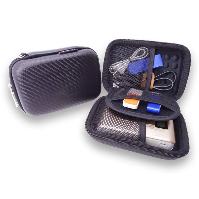 صدمات صندوق القرص الصلب 2.5 الخارجية واقية حقيبة التخزين متوافق مع كابل سماعة SD بطاقة U القرص و SSD المحمولة