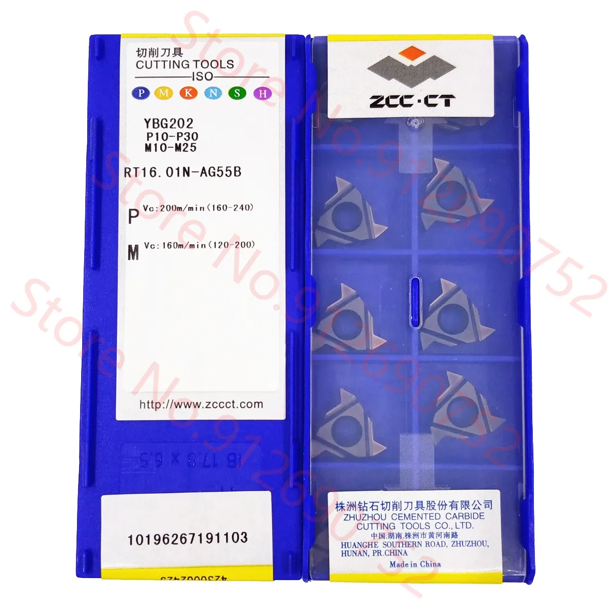 

RT16.01N-AG55B RT16.01W-AG55B RT16.01N-AG60B RT16.01W-AG60B YBG202 ZCC.CT Carbide Insert RT16 Inserts