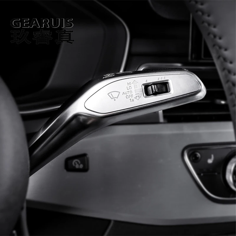 For Audi A3 8Y A4 B9 A5 A6 C8 A7 Q5 FY Q2 Q3 Car Wiper Shift lever Cruise sequins Button cover steering wheel decoration Sticker