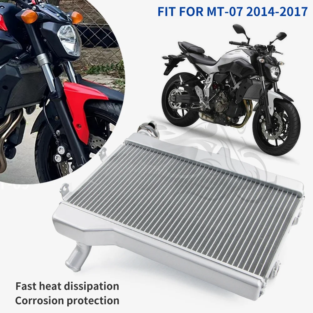 

Fit for YAMAHA 2014 - 2017 MT07 MT-07 FZ-07 Engine Radiator Cooling Cooler Aluminum Motorcycle Accessories FZ07 2015 2016