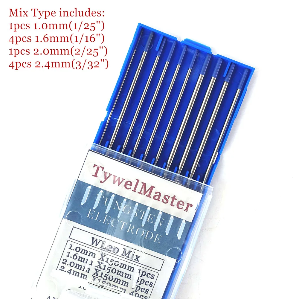 Varetas de Solda De Eletrodos de Tungstênio profissional 1.0 1.6 2.0 2.4 3.0 3.2 4.0 milímetros WT20 WC20 WL20 WL15 WZ8 WP WY20 WR20 para Soldador