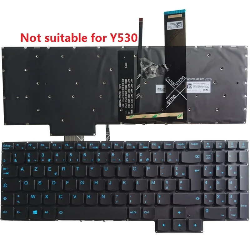 

Pop French/FR Laptop Keyboard For Lenovo IdeaPad Gaming 3-15IMH05 15ARH05 15ACH GY530 GY550 GY570 with backlit