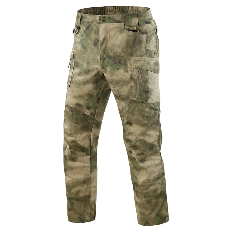 5XL Summer Thin Breathable Camouflage Training Pants Male Outdoor Sports Hiking Climbing Wearproof Quick Dry Trousers