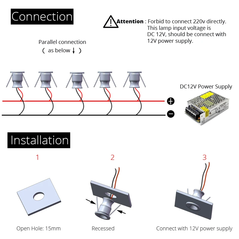 10 sztuk/partia MINI reflektory LED 1W DC12V wodoodporna IP65 lampa świecąca W dół arty gwiazda Spot schody oświetlenie