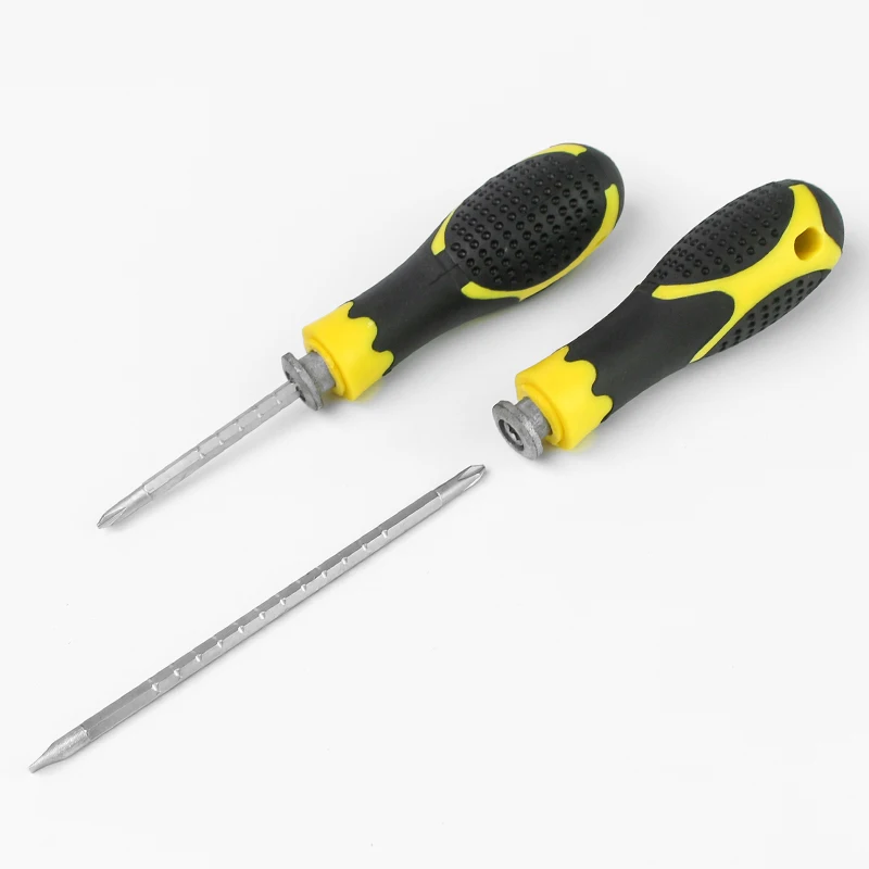 1PC S2 Dual Purpose Scalable Screwdrivers Multi-function Phillips Slotted Ratchet Screwdriver S2 Steel Magnetic Screw-driver