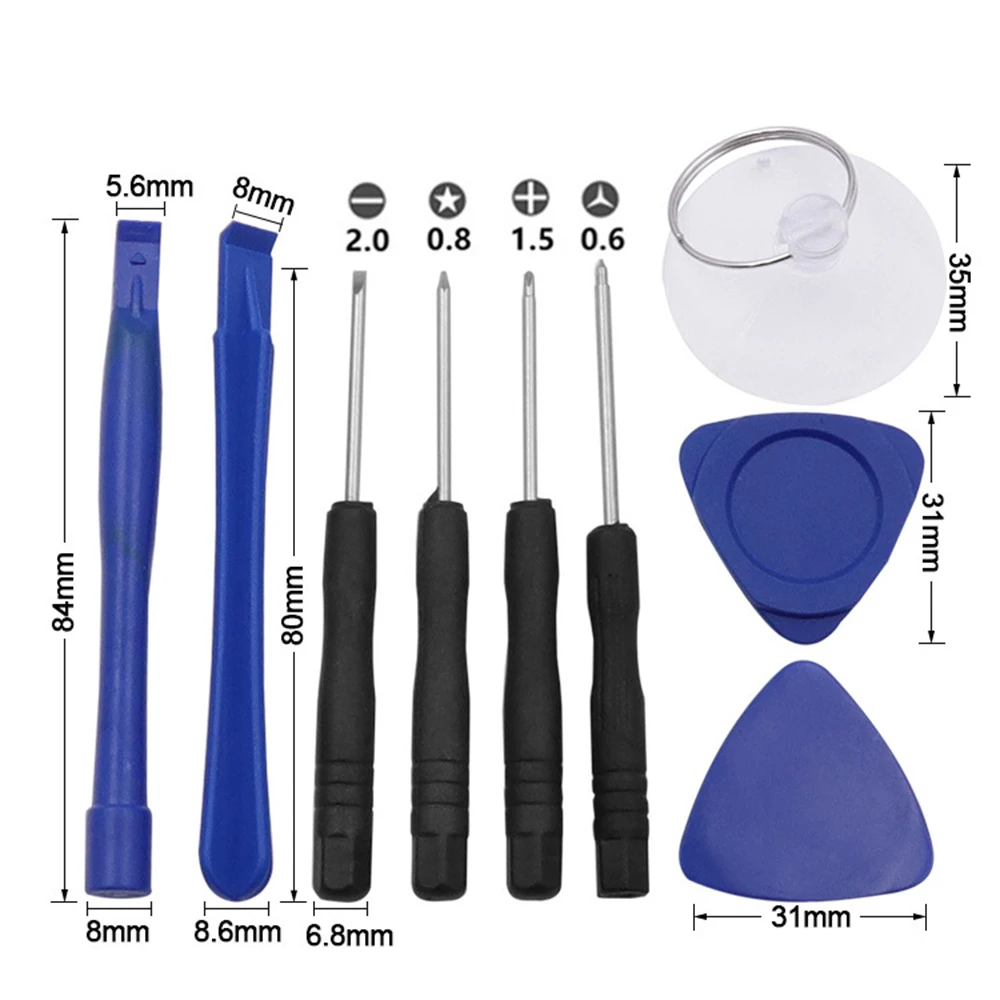 Imagem -04 - Ferramentas de Abertura Desmontar Kit para Iphone 4s 5s 6s x Kit de Ferramentas de Reparo do Telefone Móvel Inteligente 5pc 8pc 9pc Chave de Fenda Conjunto