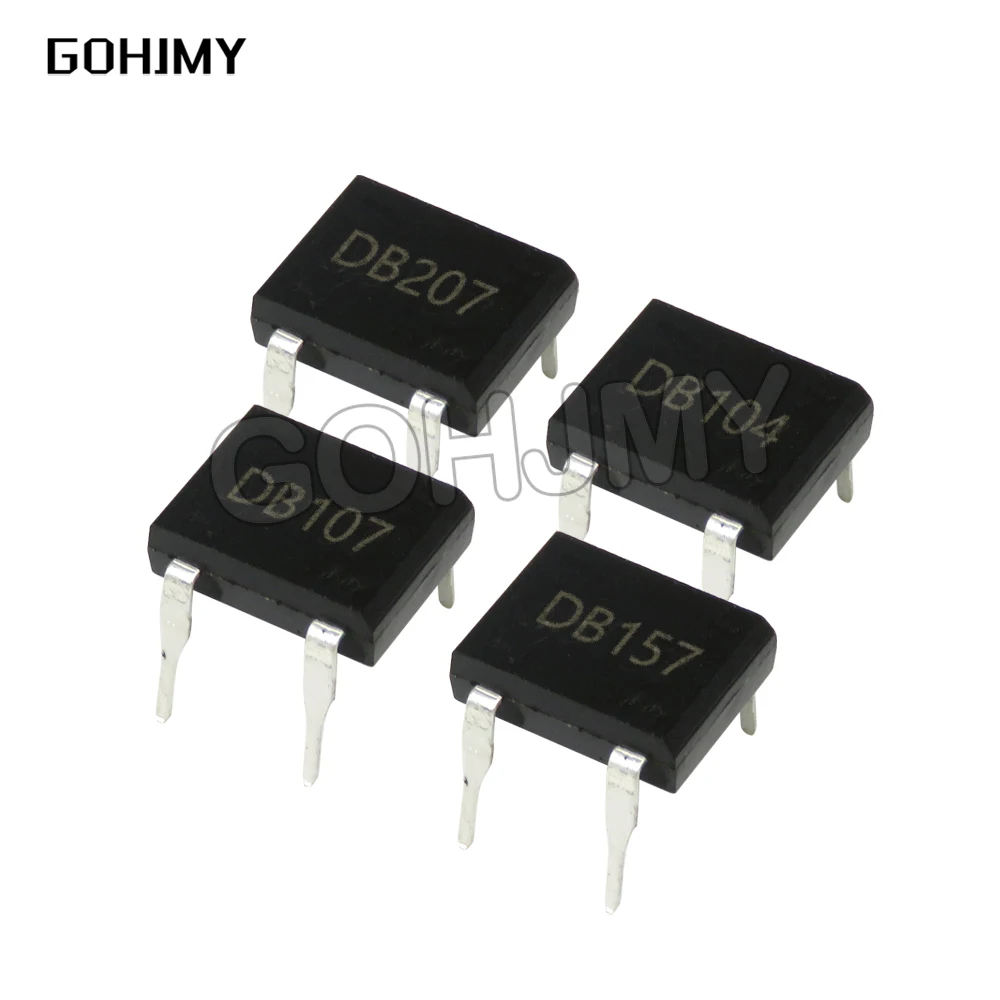 20PCS MB6F MB6S MB10S MB6M DB107S DB157S DB207S DB107 DB207 Rectifier Bridge SOP DIP Bridge Stack 0.5A 1A 600V 1000V DF10S DF06S