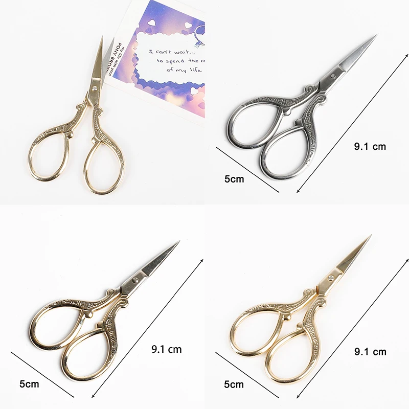 Stainless Steel Vintage Scissors Sewing Fabric Cutter Embroidery Scissors Tailor Scissor Thread Scissor Tools for Sewing Shears