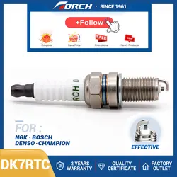 1PCS Candle Replacement for 3932/DCPR7E DF7REC2 MX7RTC Denso XU22EPR-U Champion RA8HC Solid Nut Spark Plug Torch DK7RTC